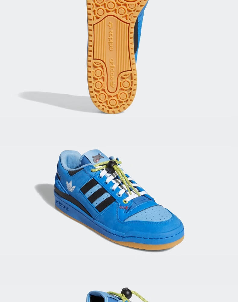 联名运动鞋_adidas 阿迪达斯 三叶草 FORUM HEBRU BRANTLEY联名 男女款低帮运动鞋 GZ4403