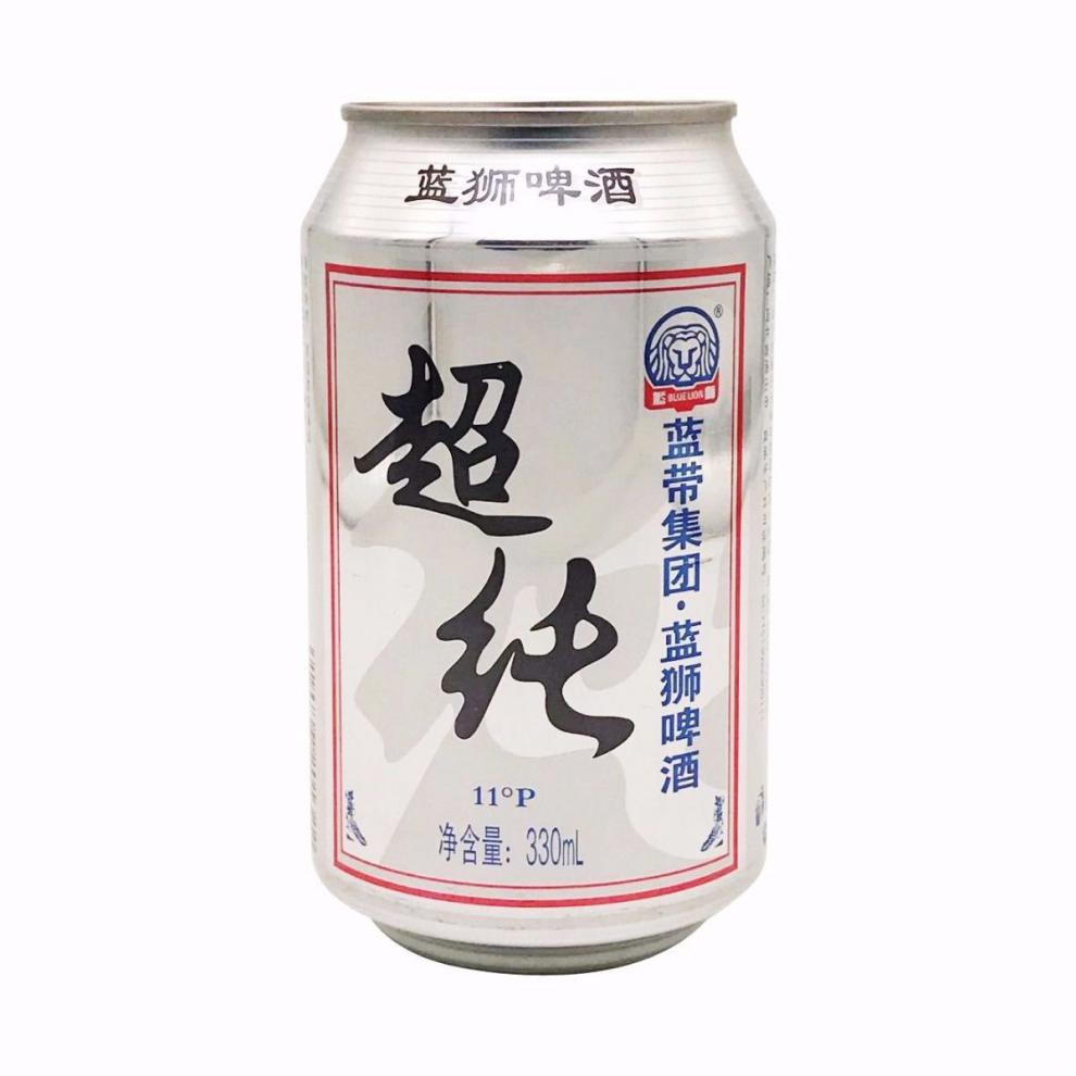 11度12罐500ml 蓝带新品细长罐精酿蓝狮超干超纯干啤黄熟啤酒 超干330
