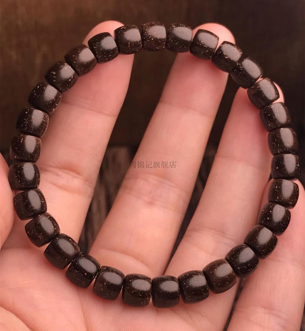 印尼原生态纯原色椰蒂佛珠菩提 单圈精选精挑精品老型直切手串 10x10