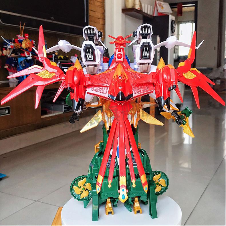 地兽金刚收藏版神兽2伏魔牛圣机器人合体变形玩具圣狮王胶合装标配