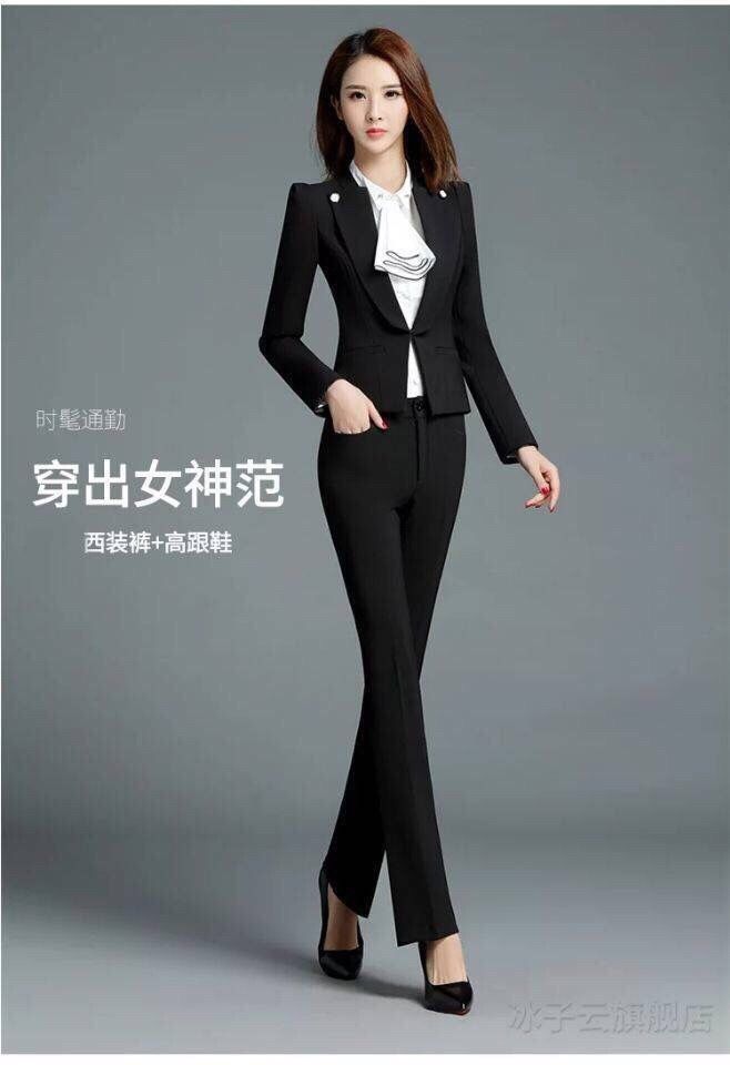 tiliyan西裤女长裤直筒春夏季上班职业工作修身休闲小脚中腰正装西装