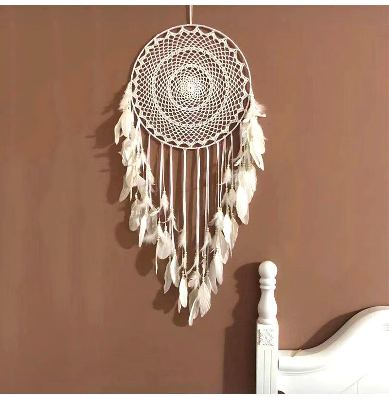 北欧风编织挂毯捕梦网壁挂室内墙面背景玄关床头装饰创意挂件 五角星