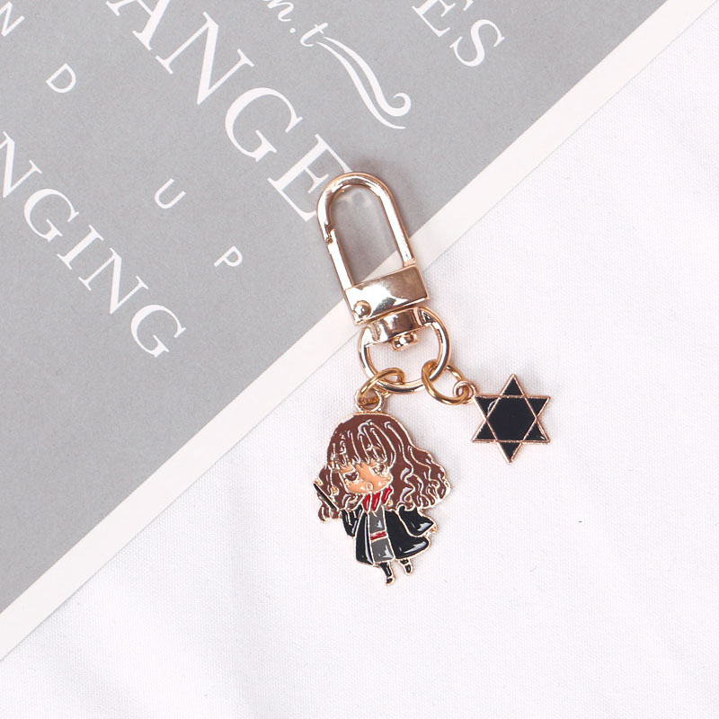 波特魔法学院周边钥匙扣挂件饰品赫敏罗恩挂坠可爱女 哈利波特挂件