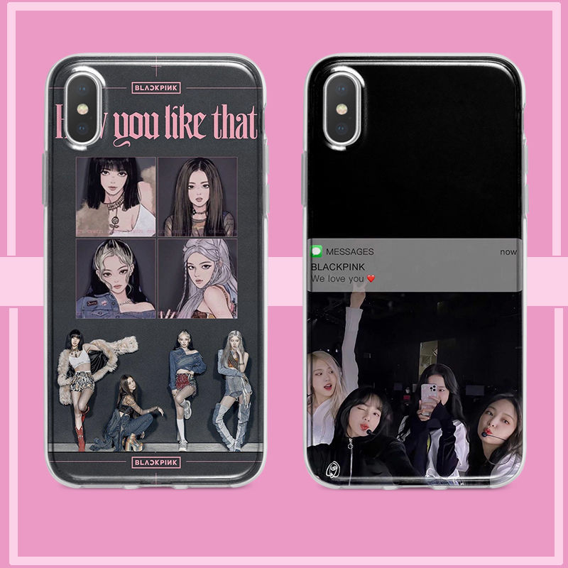blackpink手机壳lisa同款朴彩英rose金智秀金智妮苹果华为vivoop毕柯
