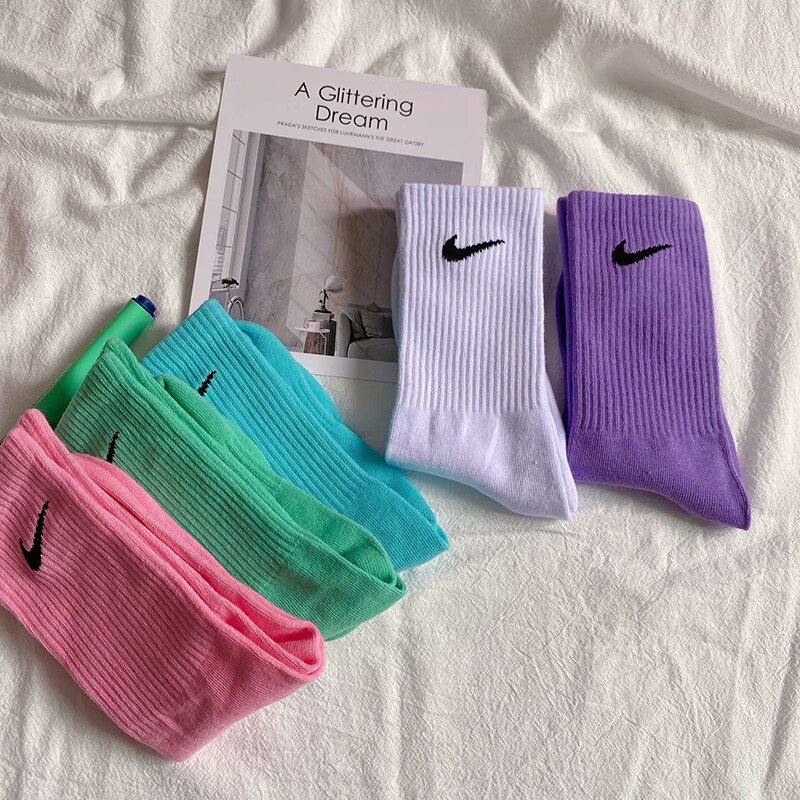 耐克(nike)旗舰官方jk袜子男女袜潮流ins简约春夏运动百搭彩色纯棉