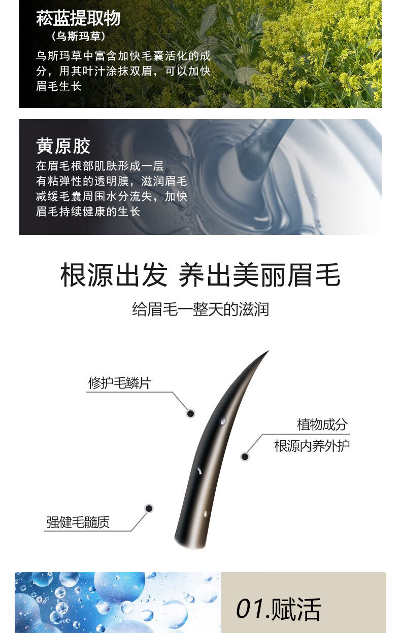 乌斯曼草棒新疆草棒生眉睫毛乌斯玛润护液浆长眉毛生长睫毛液奥斯曼草