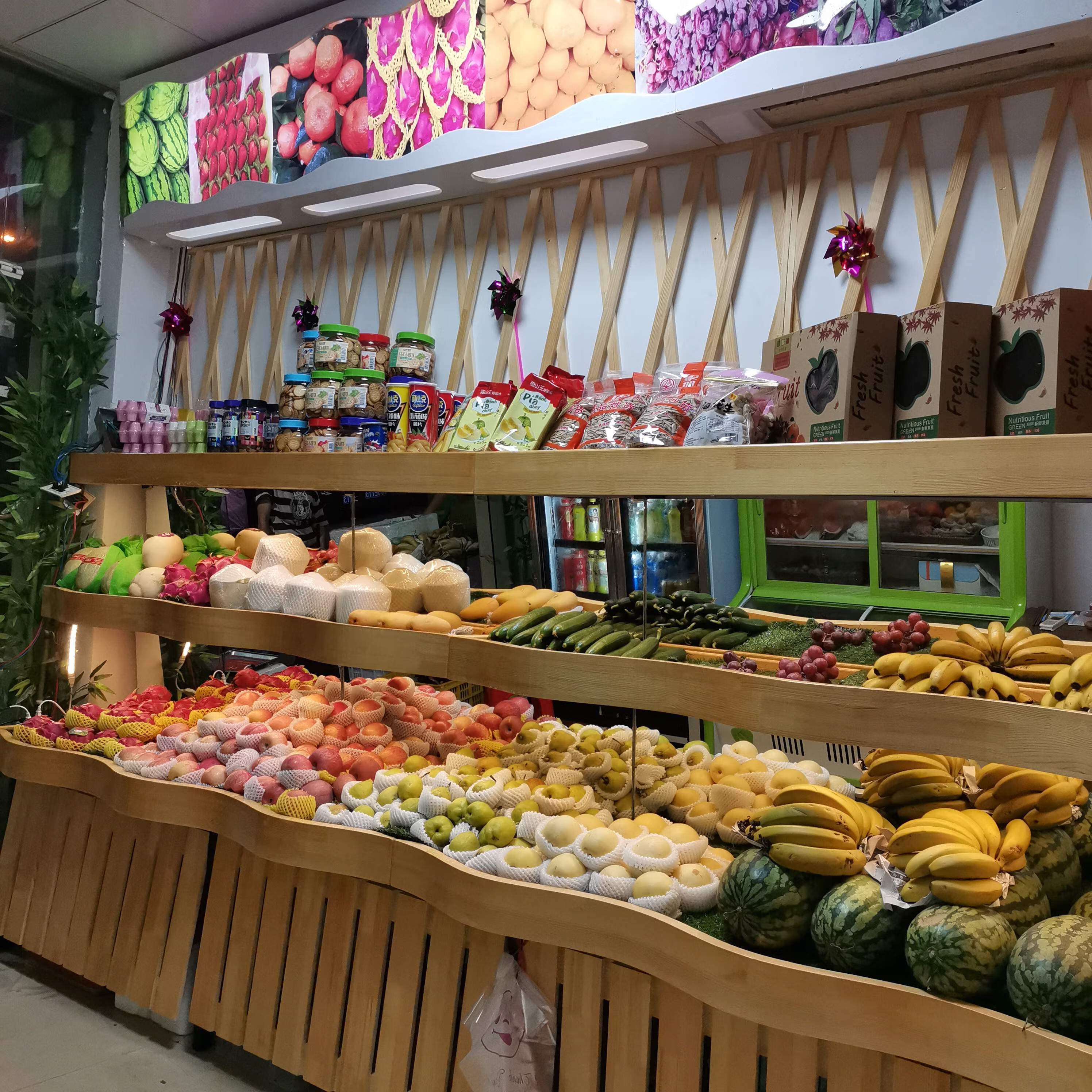 水果架蔬菜展示架 水果店水果架子百果园超市水果展示架果蔬多层摆果