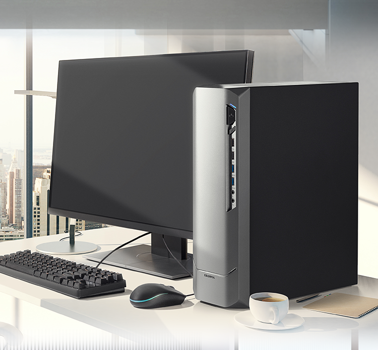 七彩虹colorful七彩虹台式机锦程b100i310100办公台式机电脑主机办公