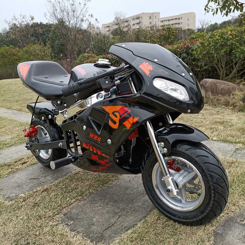 燃油 小孩骑的烧油摩托车20新款49cc小型迷你摩托小跑车汽油成人电动