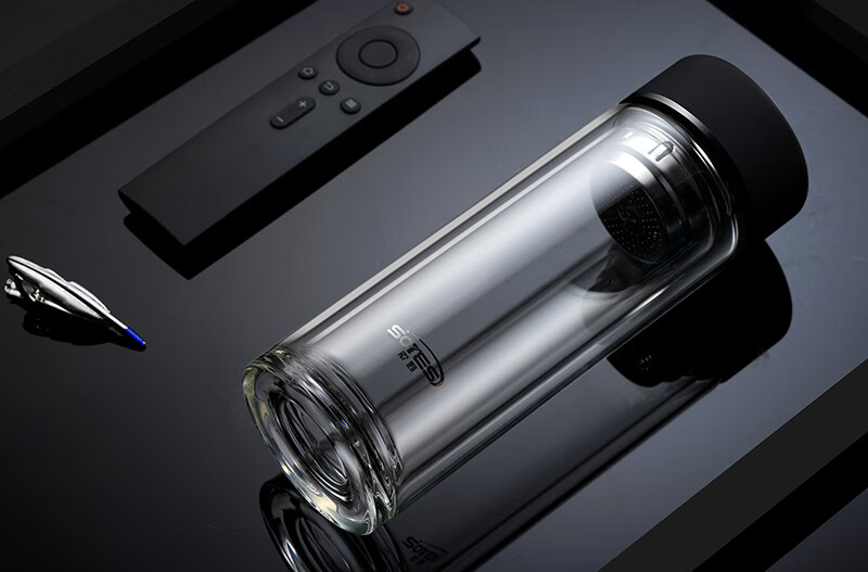 德国索野玻璃杯泡茶水杯子男女士双层隔热保温礼品水晶杯刻字 摩派