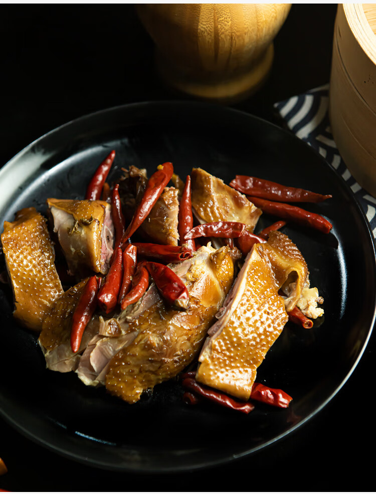 椒麻鸡重庆手撕麻椒鸡五香麻辣卤鸡整只老鸡烧鸡即食熟食特产特色美食