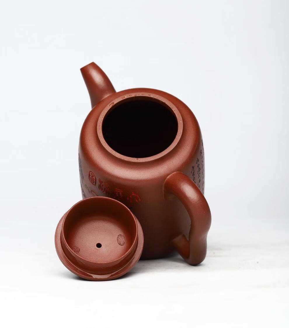 【官方旗舰】鑫祥势宸宜兴李卢春纯手工紫砂壶珍藏龙血砂 证书齐全 大