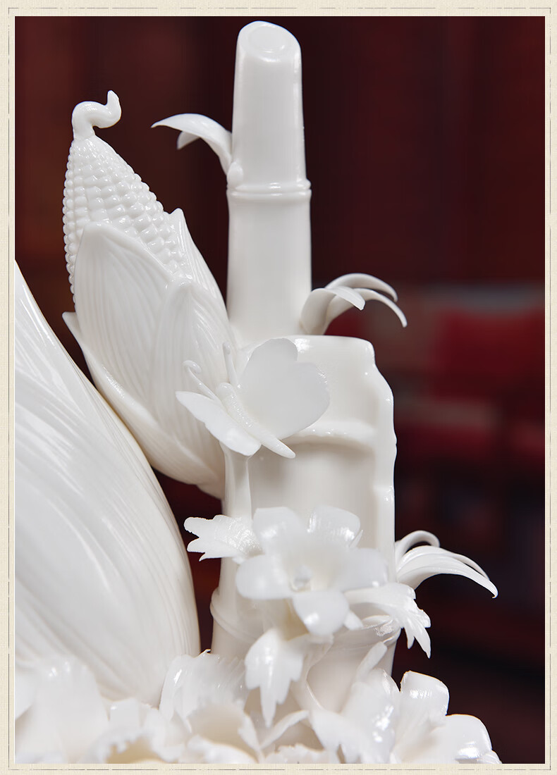 骄意轻奢花摆件中式家居装饰工艺品乔迁新居礼品金满堂yd13117金玉