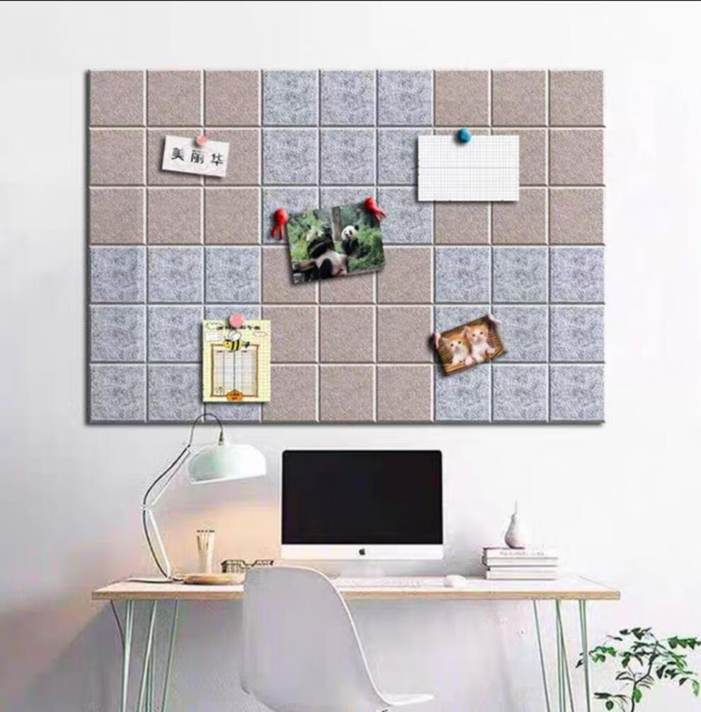 迎新必备毛毡墙贴创色留言板ins照片墙墙面装饰软木公告栏靓派浅天蓝