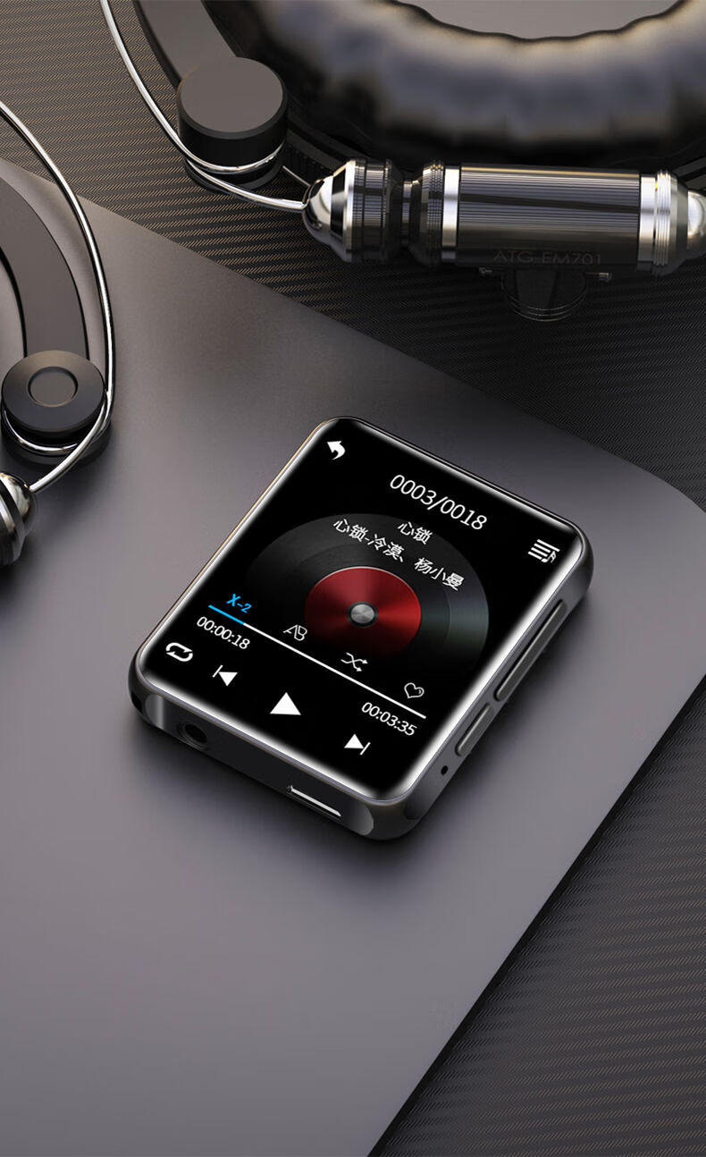 锐族mp3mp4触摸全面屏随身听学生版蓝牙播放器mp5便携词典版 2.