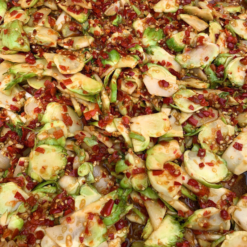 江西特产新鲜青菜头儿菜农自制腌儿菜香辣下饭菜 儿菜350克*1瓶【图片