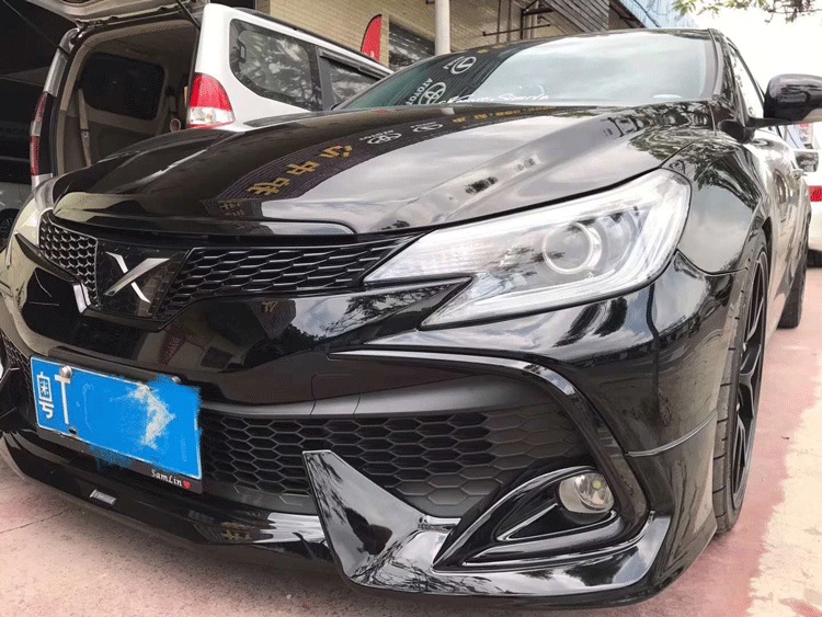 适用于13-17款老锐志18款前杠包围改装大包围蒙娜丽莎日版中网前脸