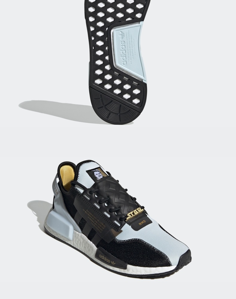 v2 starwars星球大战联名男女运动鞋fx9300 1号黑色/丁蓝/金金属 44