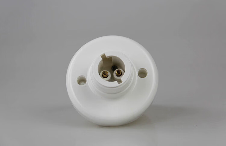 b22卡口灯座灯头二针平装老式家用led灯泡灯口吸顶灯座插口平底座 【2