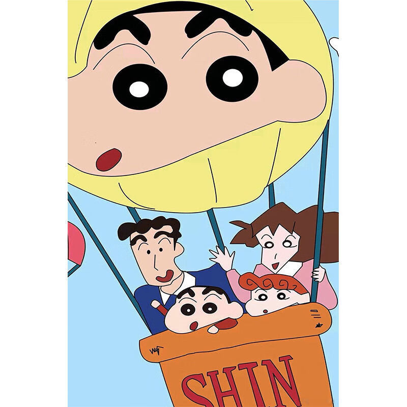 蜡笔小新二次元diy解压木质拼图卡通动漫1000片成人儿童拼图玩具可