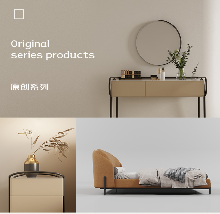 儒黛 床现代轻奢1.8米双人床科技布简约风格北欧网红主卧婚床 1.5米科技布软床 床