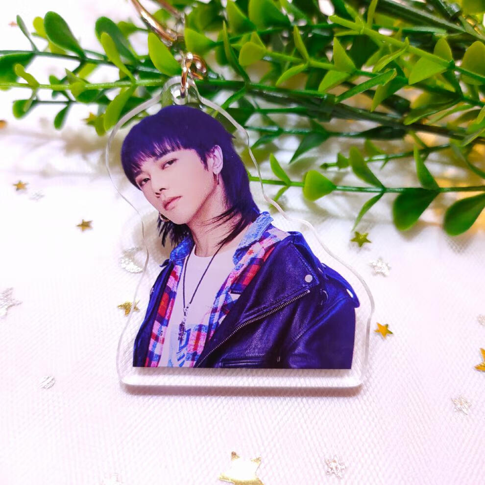 双面亚克力钥匙扣包包挂饰挂件周边应援礼品七夕礼物华晨宇10双面夹层