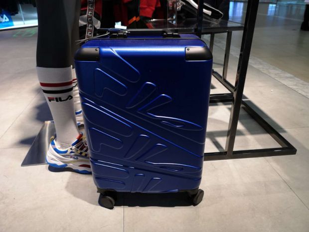 斐乐拉杆箱秒发fila斐乐2022新款拉杆箱定制拉杆旅行登机行李箱蓝色20