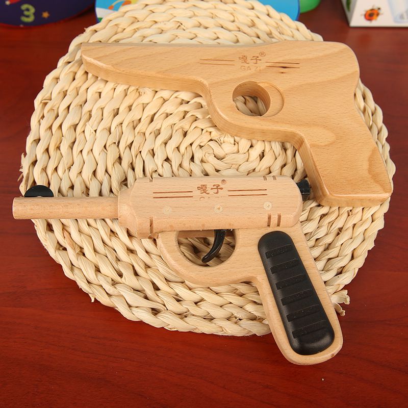 木头枪小木枪怀旧传统整块木头打磨经典小兵张嘎木质小木枪木枪