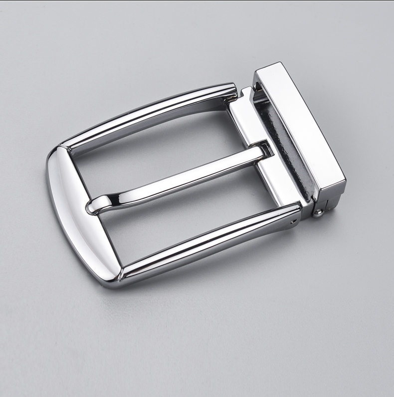 kt皮带扣头针扣男士尾夹扣皮带头腰带扣子3334裤带头合金配件216银色