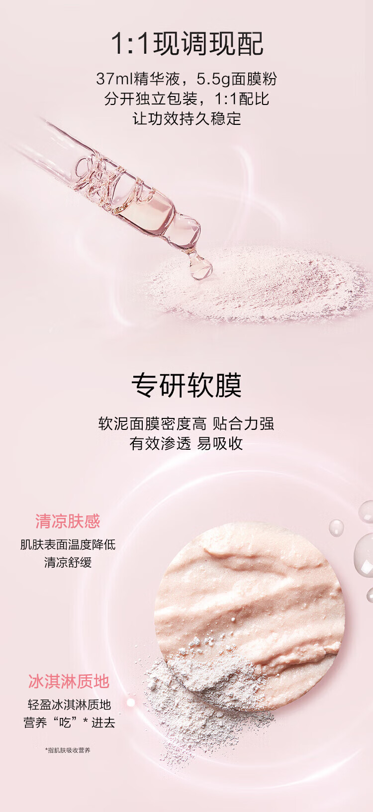 奥伦纳素（ERNO LASZLO）冰白面膜自调涂抹送女友补水保湿提亮软膜护肤套装【JD】 冰白28组（再送4组到手32组）