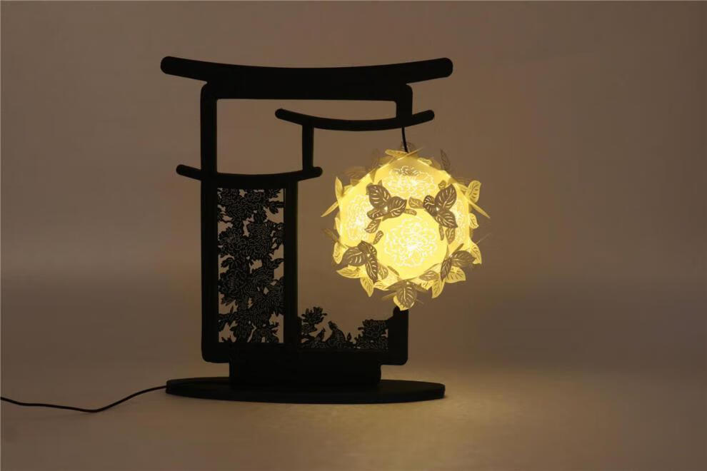 纸雕灯 纸雕灯月亮灯小夜灯床头浪漫光影纸艺手工创意文创古风台灯节