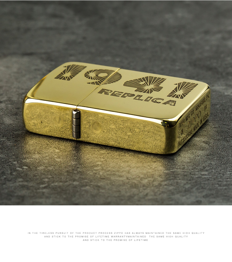 原装zippo打火机zppo二战纪念标1941b复刻军机铜色男士 复刻(单机)