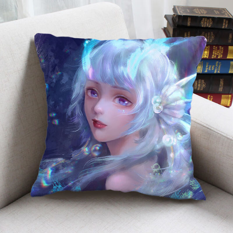 花仟陌王者荣耀西施fmvp游龙清影皮肤抱枕周边靠垫枕头礼物定制生日