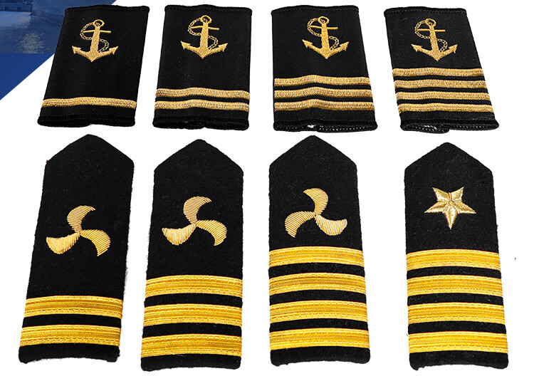 海员服装上的肩章图片