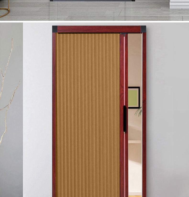 西萤 蜂巢折叠门 低轨折叠推拉门隔断移门不透气门帘厨房客厅卧室内