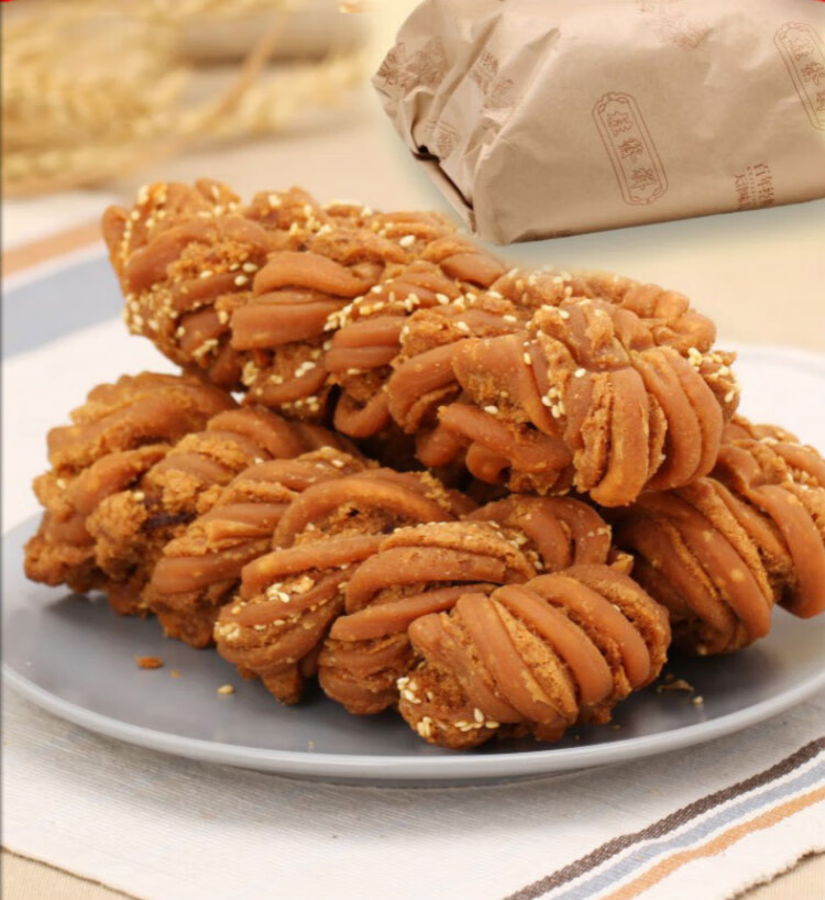 天津特产十八街麻花多口味大酥脆休闲零食 黑芝麻口味2斤【图片 价格 