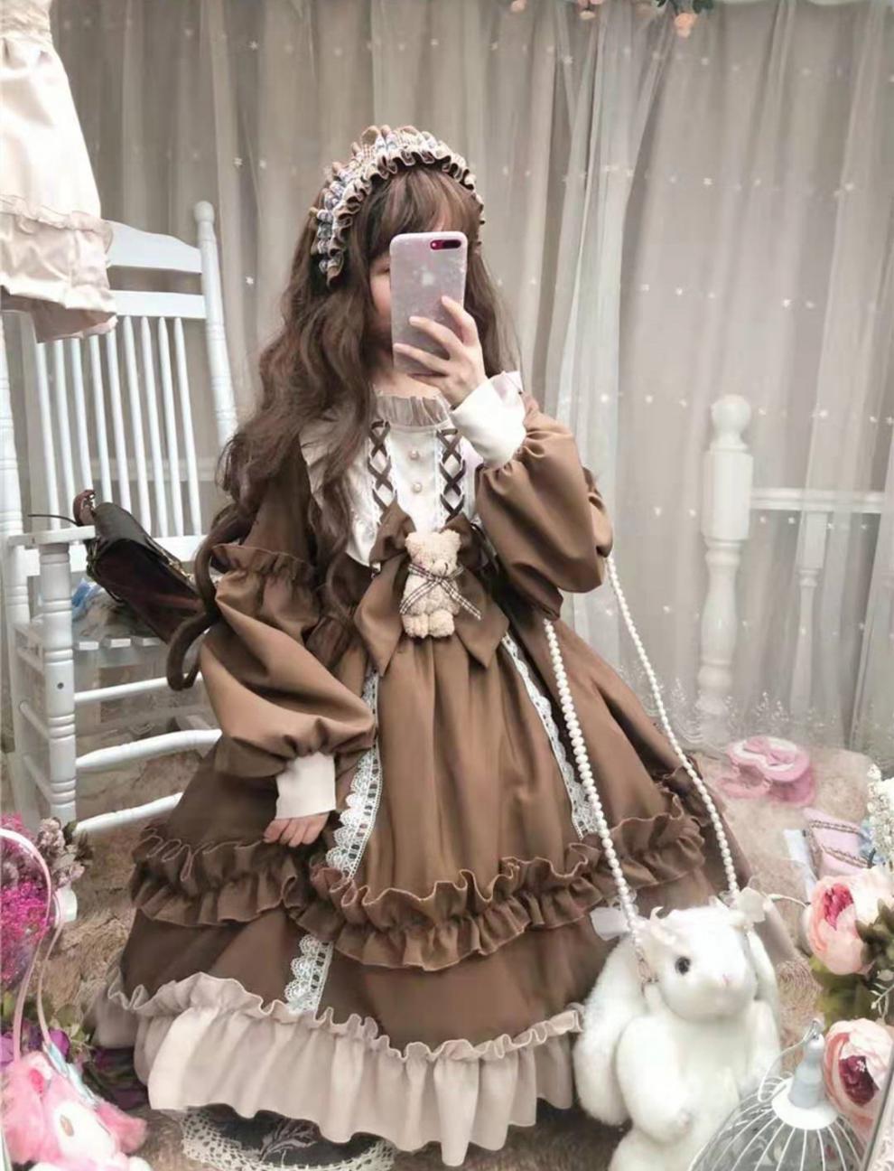 洛丽塔洋装洛丽lolita裙子夏天正版系日常公主萝莉塔连衣裙日系森系