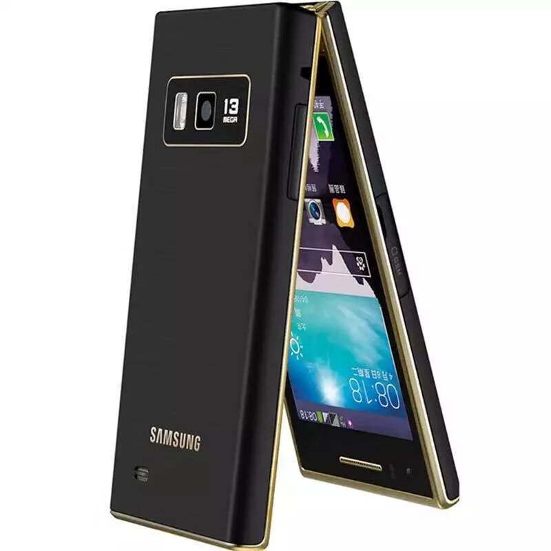 samsung/三星w2015原装老人翻盖手机双屏双卡学生戒网折叠机 联通卡