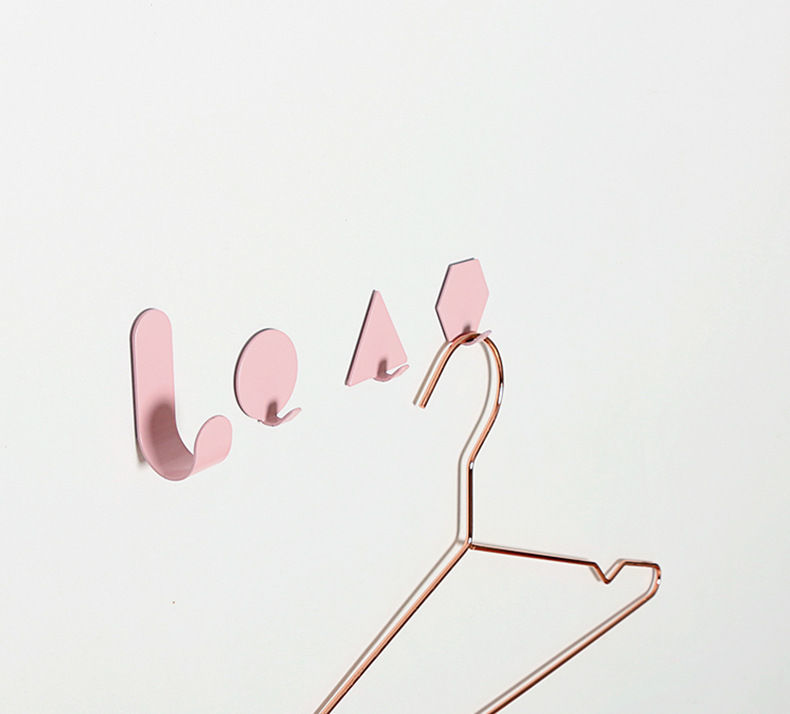 挂钩贴强力墙面门后免打孔宿舍无痕小挂衣钩家用卧室粘钩胶贴墙上12个