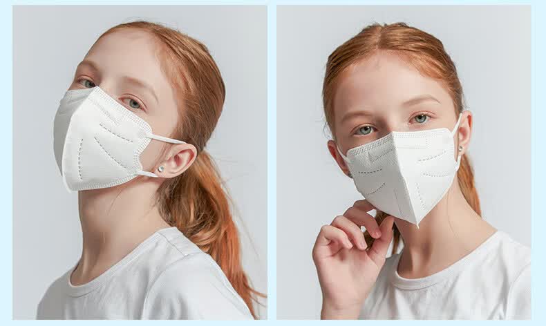 kn95口罩儿童小号一次性五层kidsmask独立包装3d立体小孩防护口罩