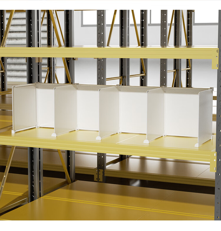 货架挡板隔板片塑料pvc驿站快递仓库超市仓储架子分类分隔板n6乳白单