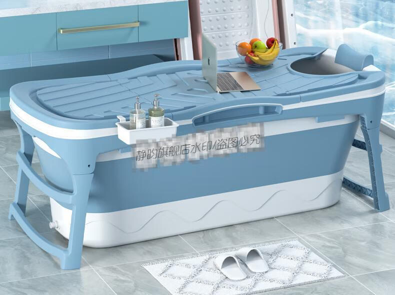 折叠浴缸成人加温泡澡桶大人家用全身折叠洗澡桶加厚浴盆成人洗澡盆可