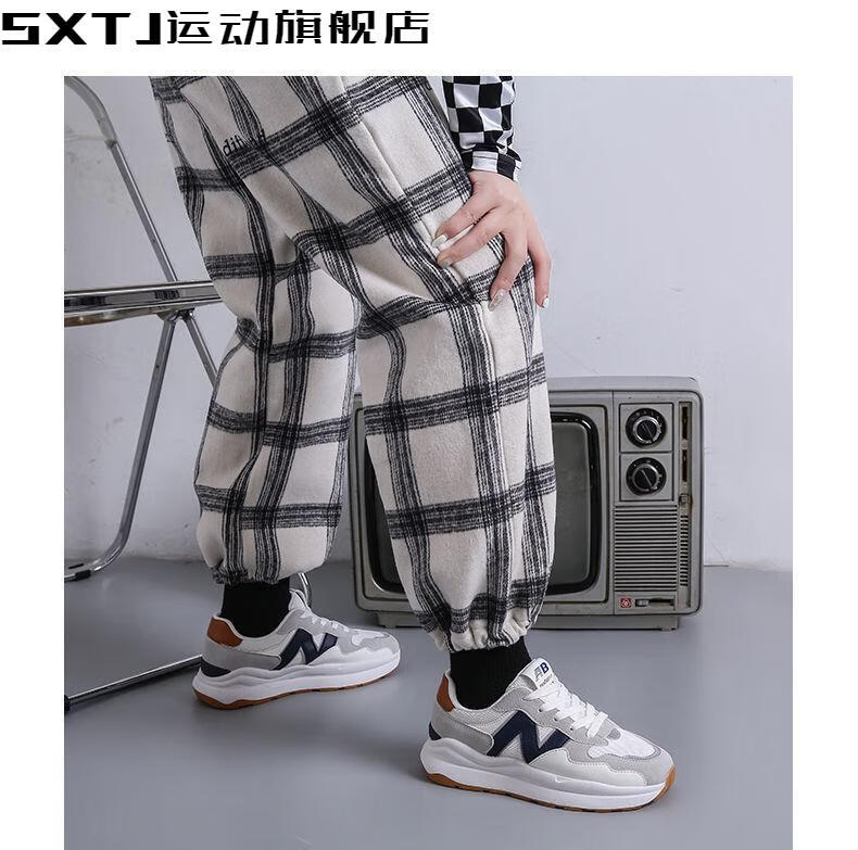 耐尅sxtj运动休闲plover老爹鞋女新款春季洋气外穿百搭阿甘鞋休闲