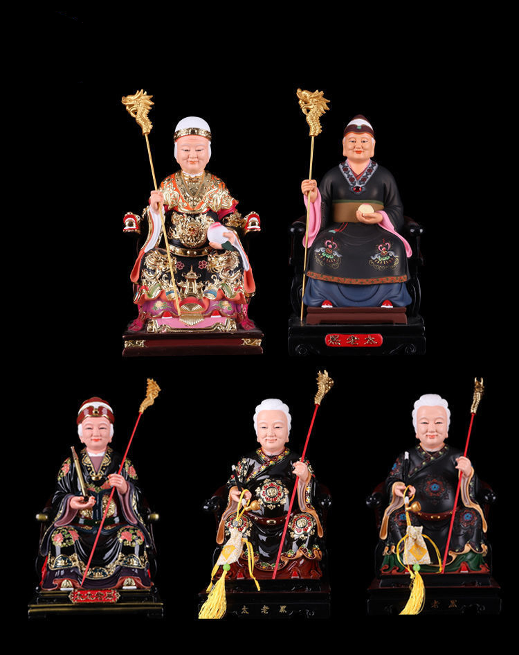 黑老太太神像东北保家仙黑妈妈胡黄常蟒寸树脂极彩摆件黑老太 黑老太