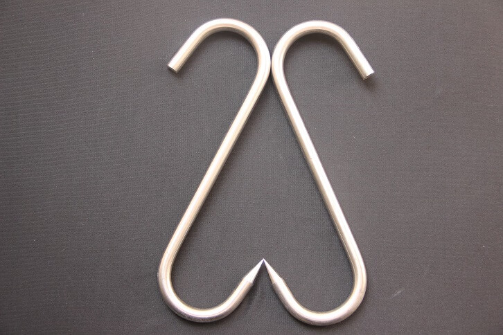 定制熏晒腊肉挂钩不锈钢s型钩子尖头香肠s勾挂肉鸡鸭实心加粗猪肉钩大