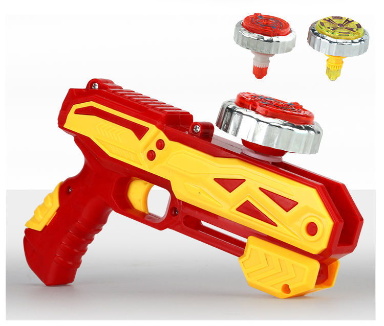 玩具男孩陀螺玩具枪战斗发射器飓风战魂新品合金发光陀螺枪 中号魔霸