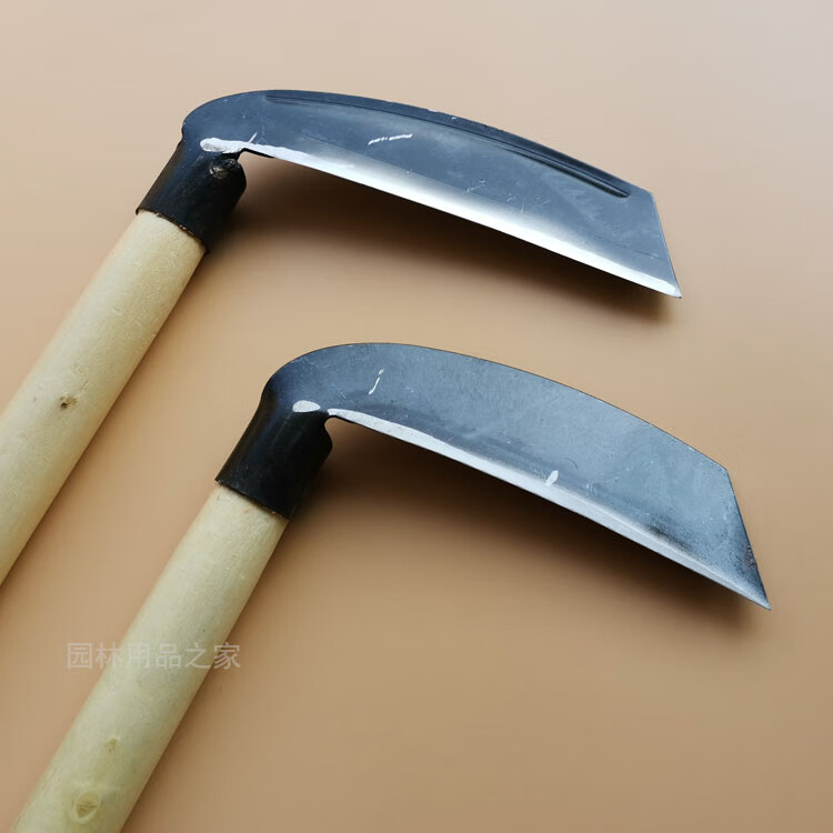 镰刀割草刀廉刀农用收割秸秆割草户外高粱玉米秸秆芦苇复合钢镰刀农具