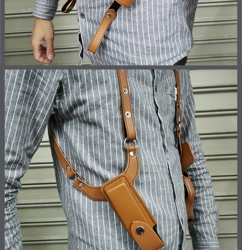 mdugm92腋下枪套1911背带特工便衣隐形内置影视舞台道具007m92肩挎男