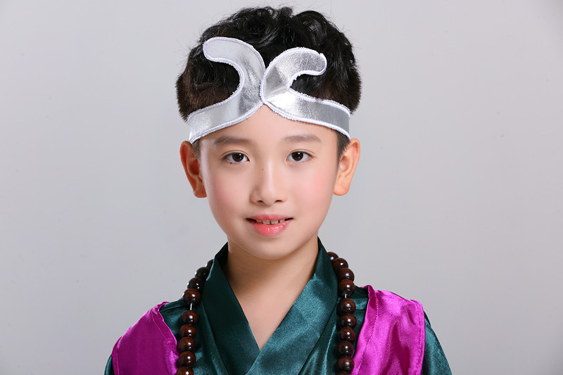 洛必达 儿童沙僧服装沙和尚全套西游记道具演出服舞台表演服佛珠月牙