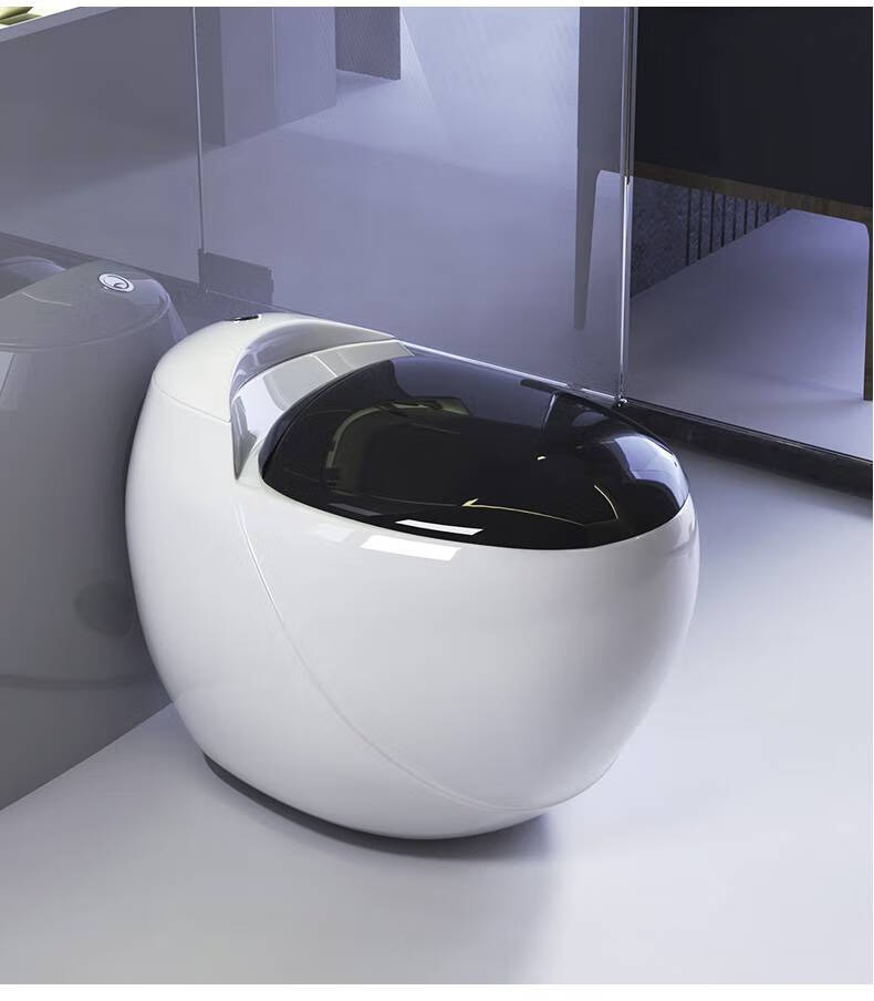 鸡蛋形马桶创意家用马桶虹吸式个性鸡蛋型抽水无水压限制欧式坐便器